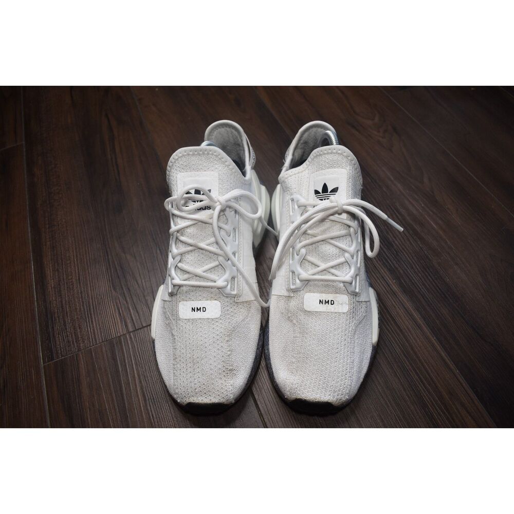 Adidas NMD R1 V2 White Athletic Shoes Sneakers Mens Size 8.5 - Picture 2 of 10